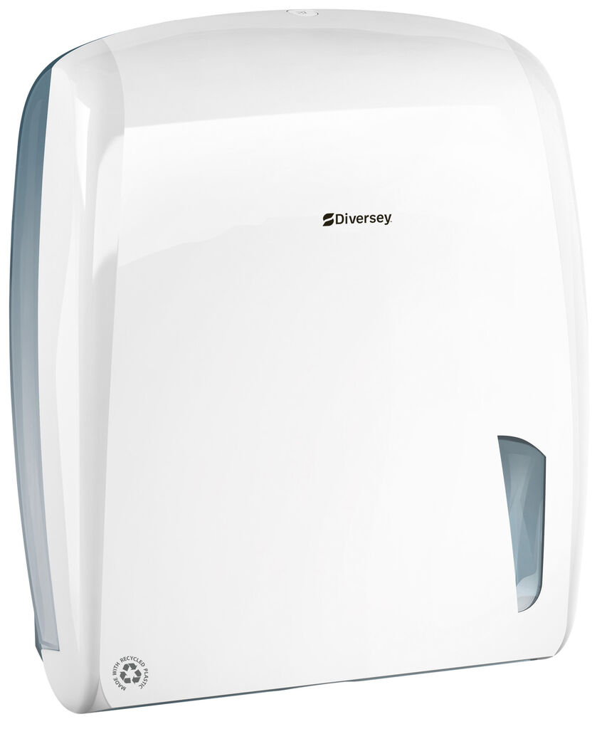 Dispenser Hand Towel Z-fold 1pz - Dispenser per asciugamani piegati Z e C,&nbsp;realizzato con materiali riciclati PCR
